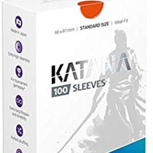 "KATANASleevesStandardSize (Orange)" 100 pieces [Supply] {-} [Supply (Others)]
