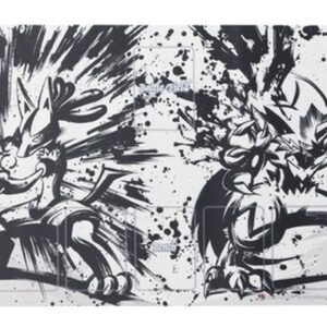 [NM-]Playmat “Sumi-e Retsuden Lucario & Zeraora” [Supply]- [[NM-]Supply]