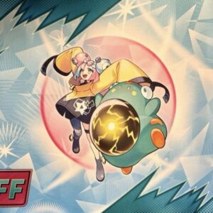 [NM-]Playmat "Overseas/Iono & Harabury (STAFF/REGIONAL logo)" [Supply]- [[NM-]Supply]