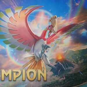 [Light Played] Playmat "Overseas/Ho-Oh (CHAMPION)" [Supply] - [[Light Played] Supply]